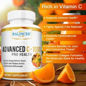 Vitamin C 1000 mg, Citrus Bioflavonoid Complex,  120 Capsules